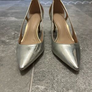Elegant Silver Women's Heels